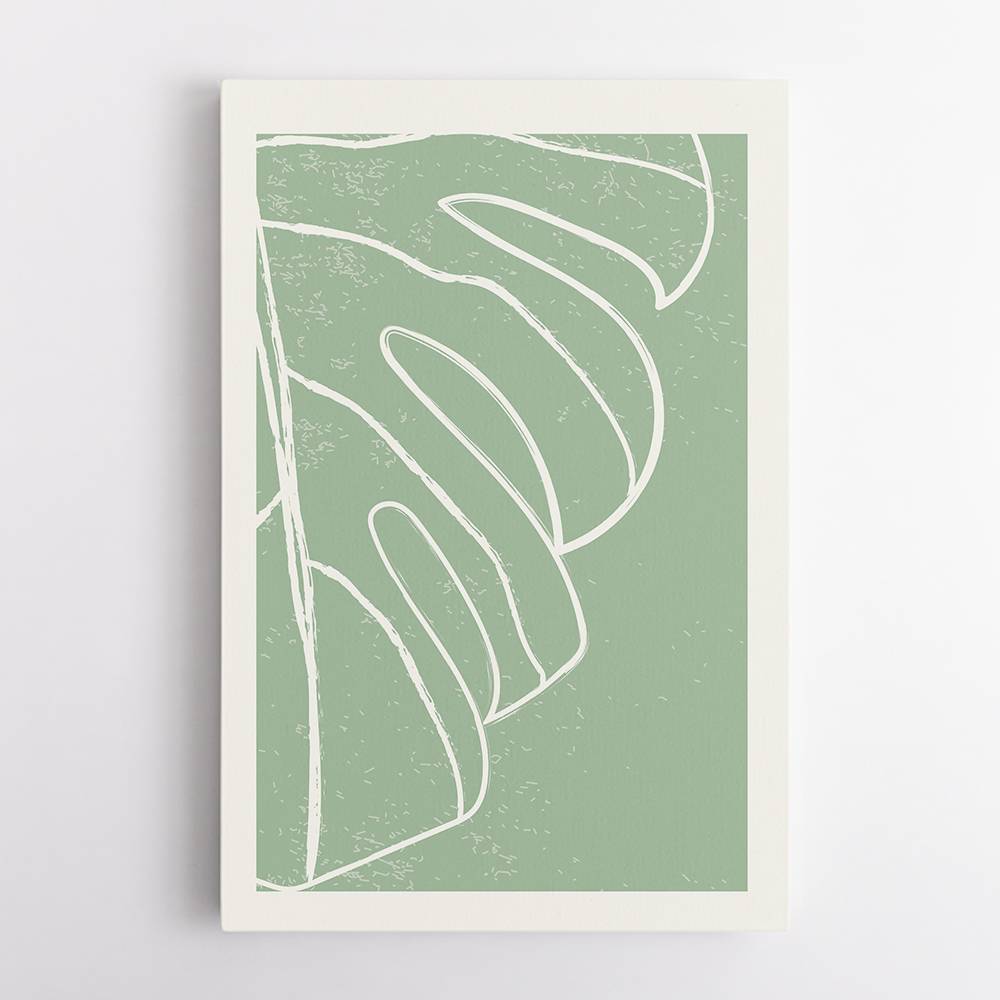 Minimal Monstera Collection #3 Wall Art