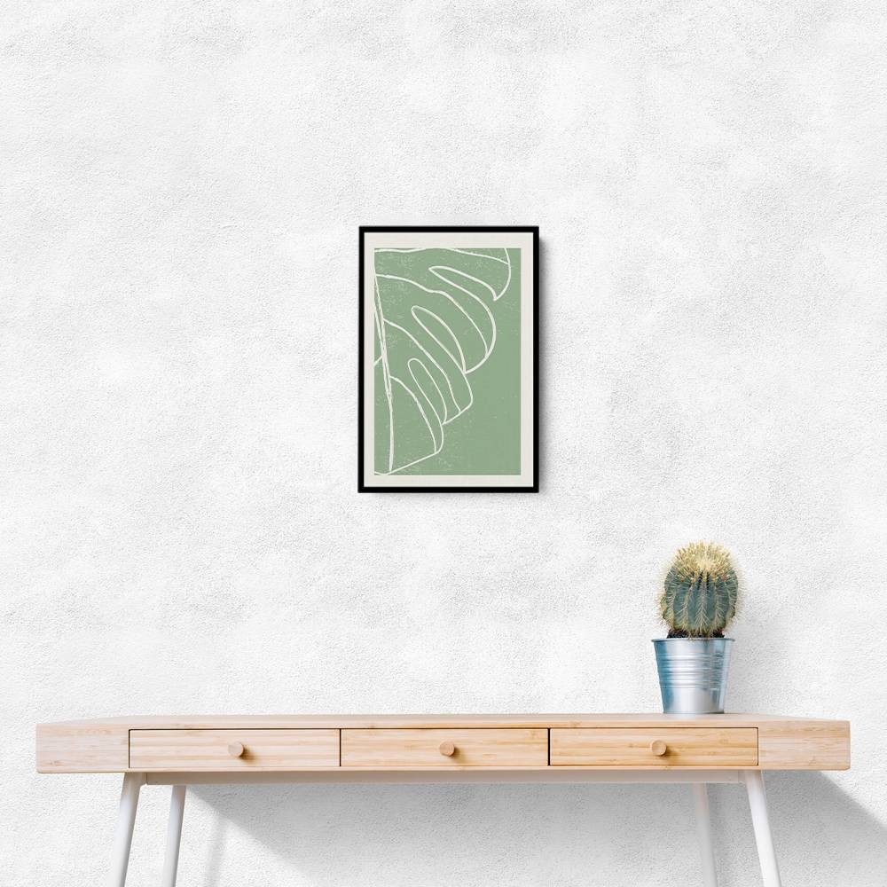 Minimal Monstera Collection #3 Wall Art