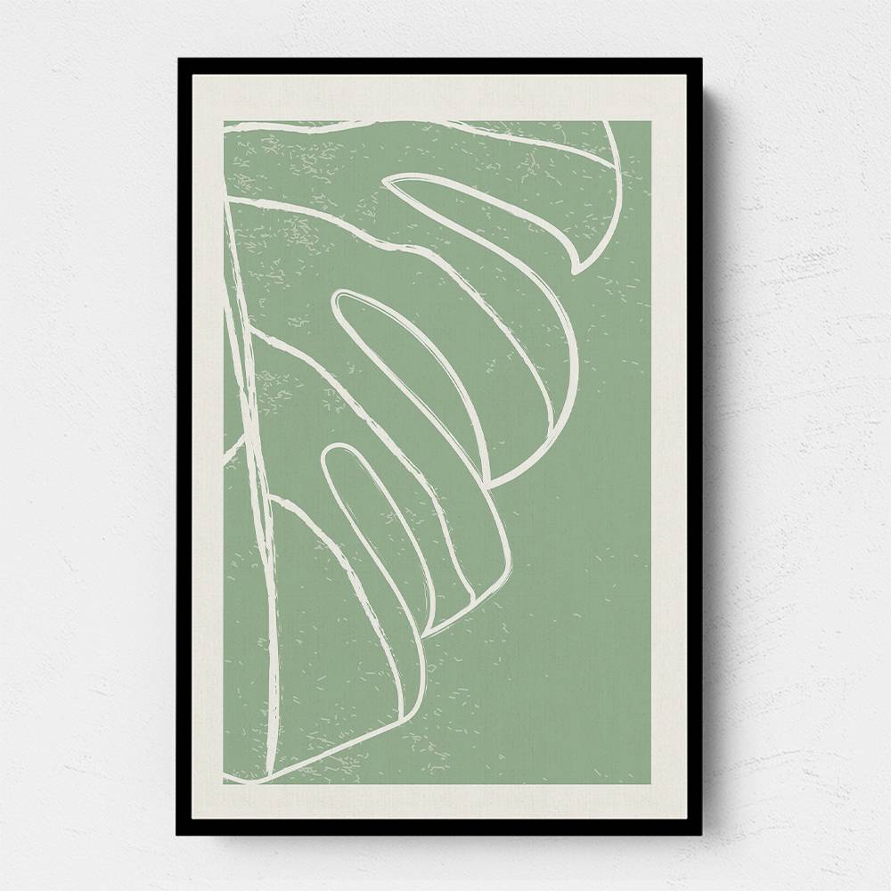 Minimal Monstera Collection #3 Wall Art