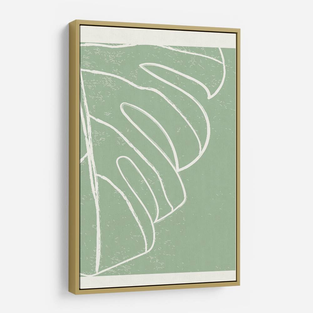 Minimal Monstera Collection #3 Wall Art