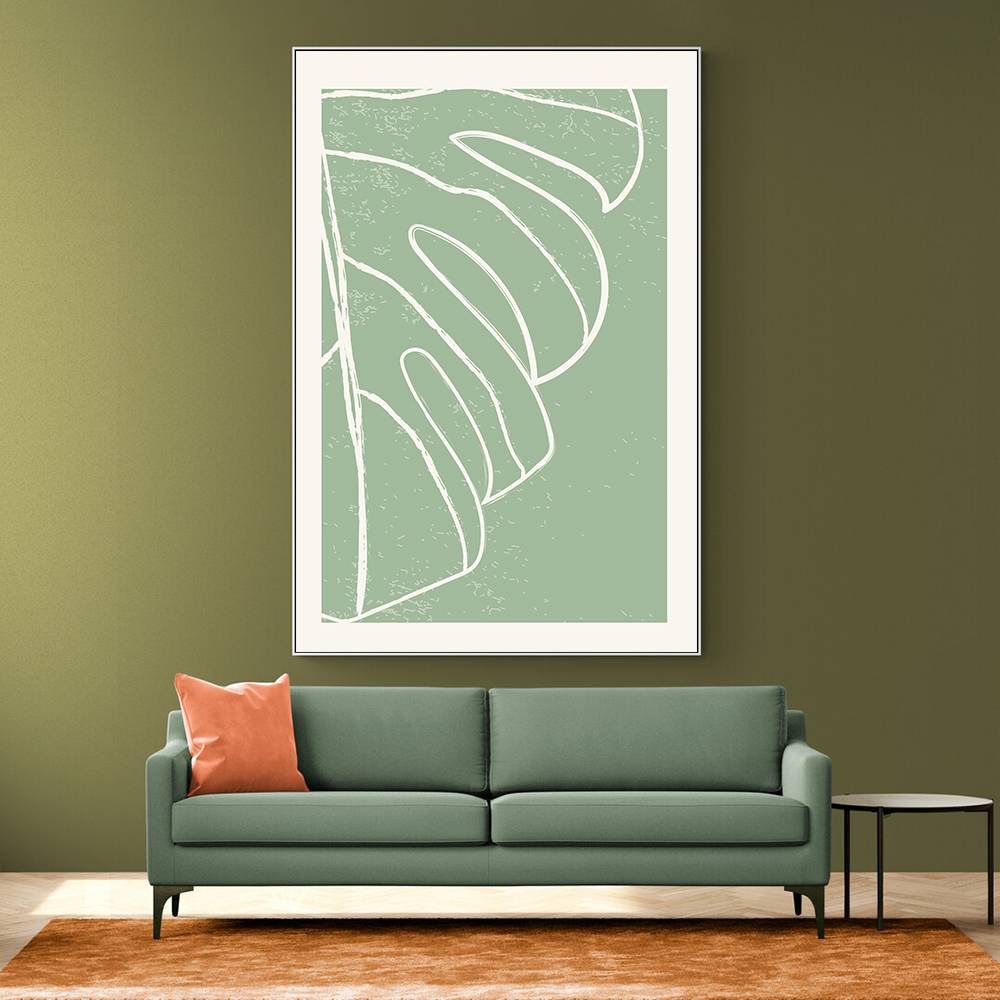 Minimal Monstera Collection #3 Wall Art