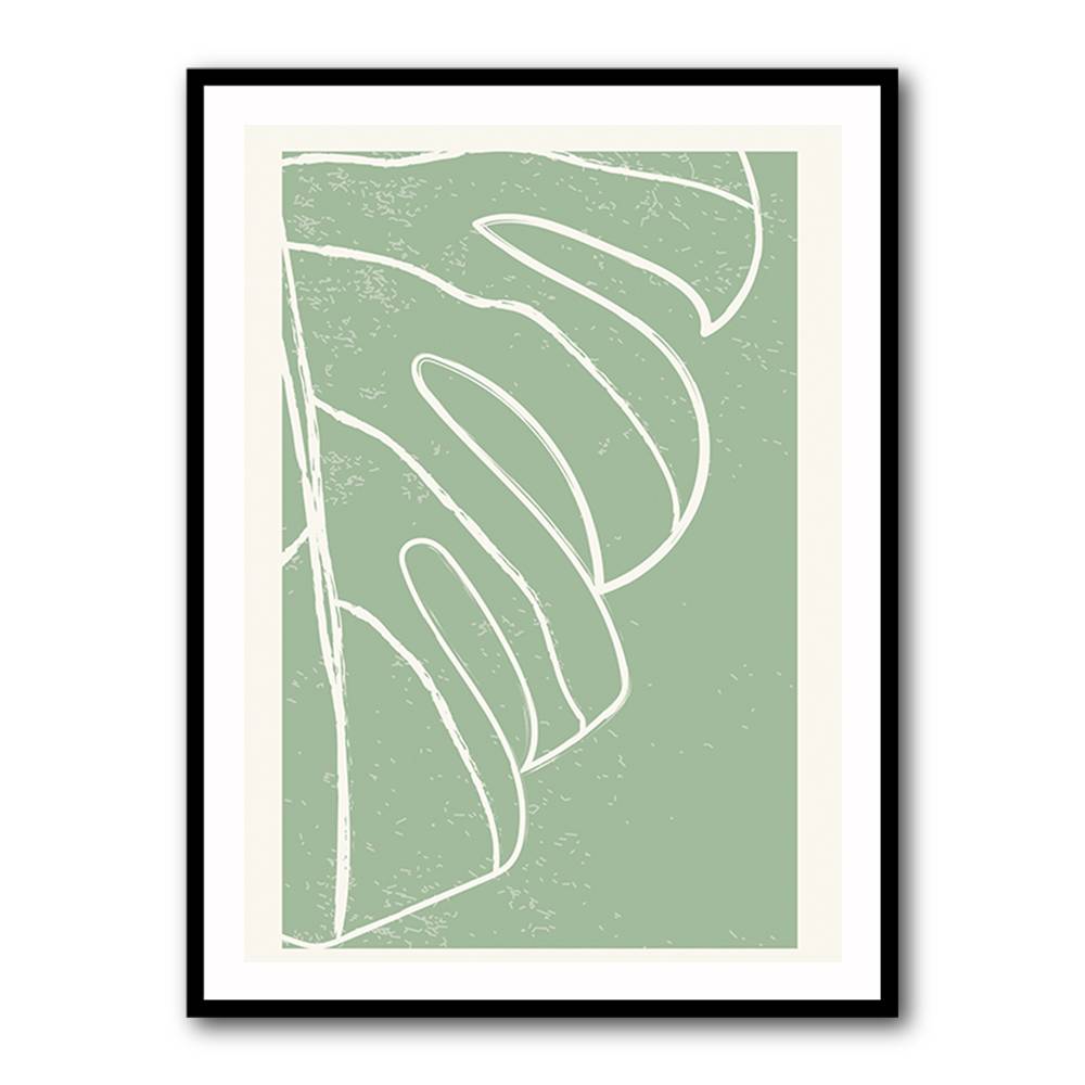 Minimal Monstera Collection #3 Wall Art