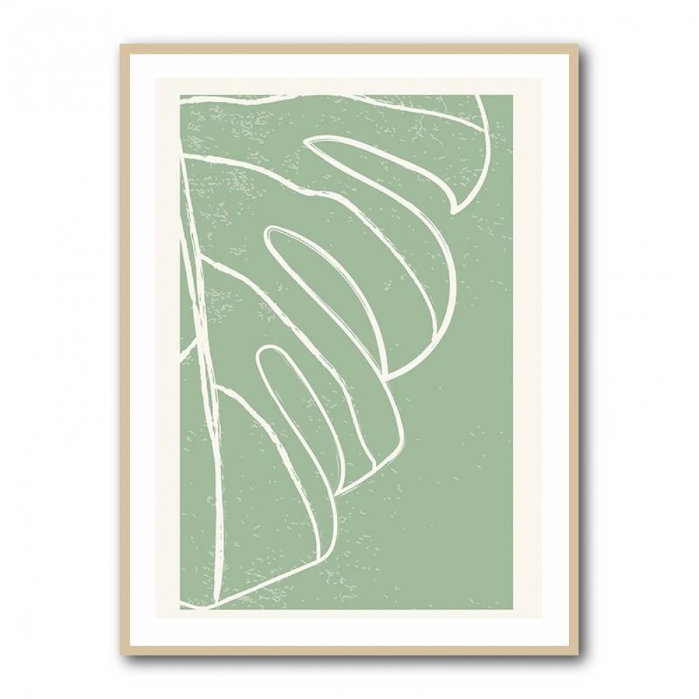 Minimal Monstera Collection #3 Wall Art