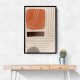 Orange Minimal Shapes #1 Wall Art