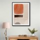 Orange Minimal Shapes #1 Wall Art