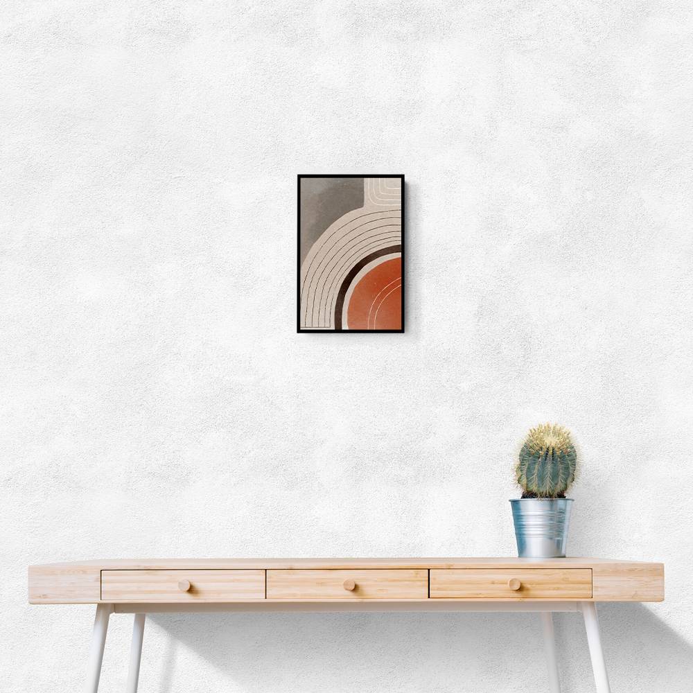 Orange Minimal Shapes #2 Wall Art