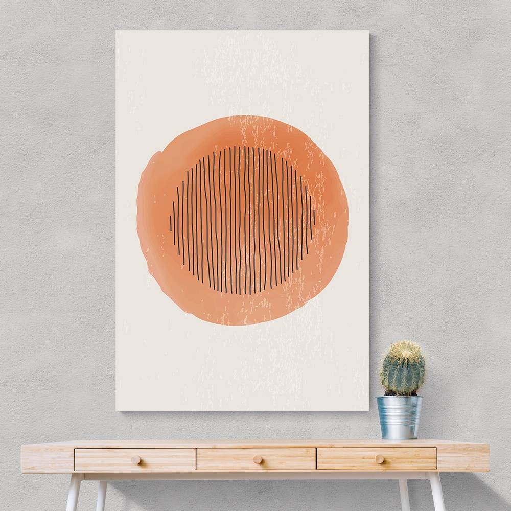  Orange Watercolor Shapes Series #1 Wall Art