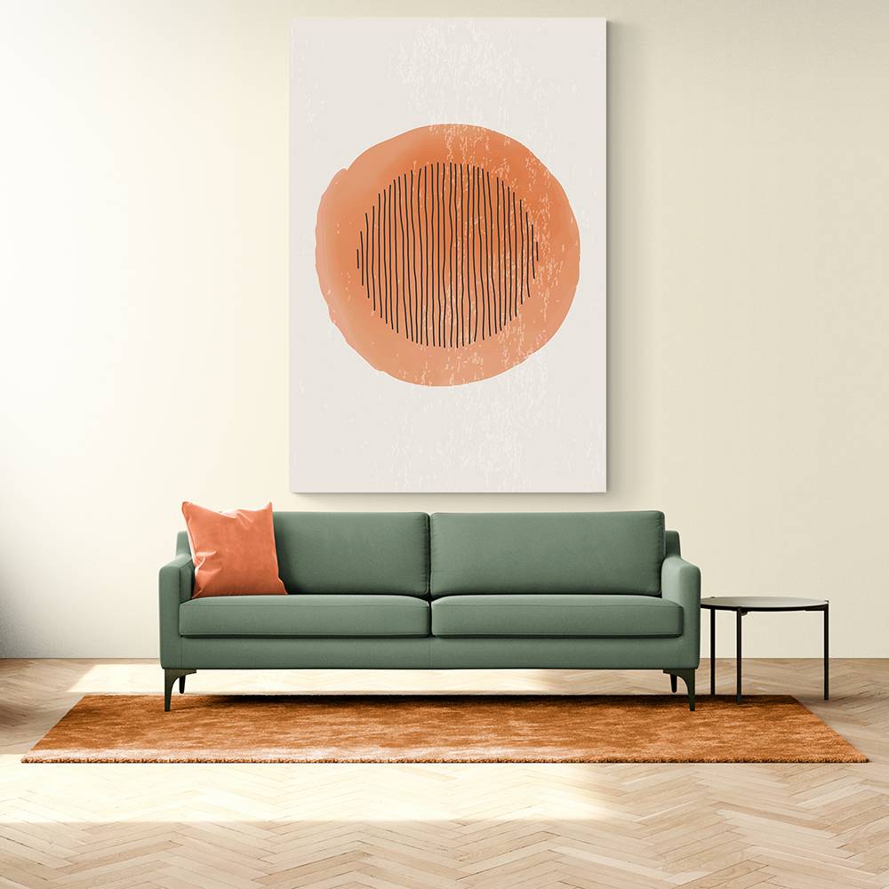  Orange Watercolor Shapes Series #1 Wall Art