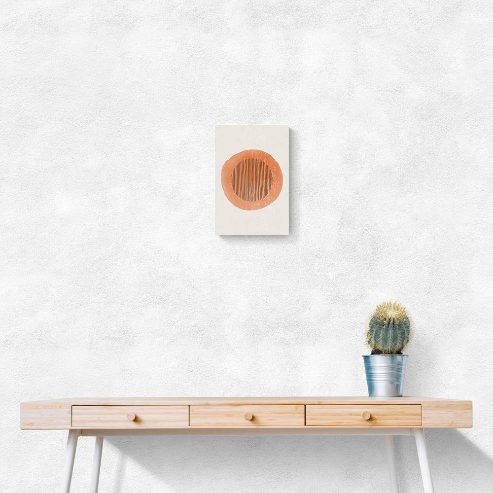  Orange Watercolor Shapes Series #1 Wall Art