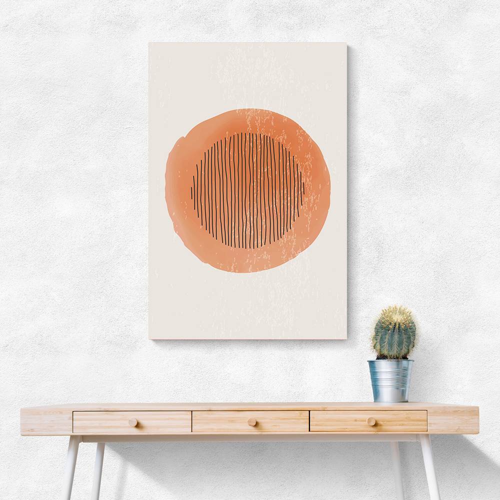  Orange Watercolor Shapes Series #1 Wall Art