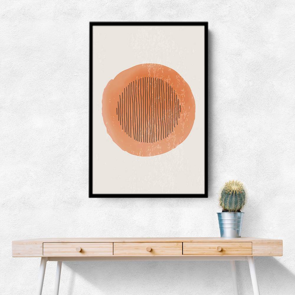  Orange Watercolor Shapes Series #1 Wall Art