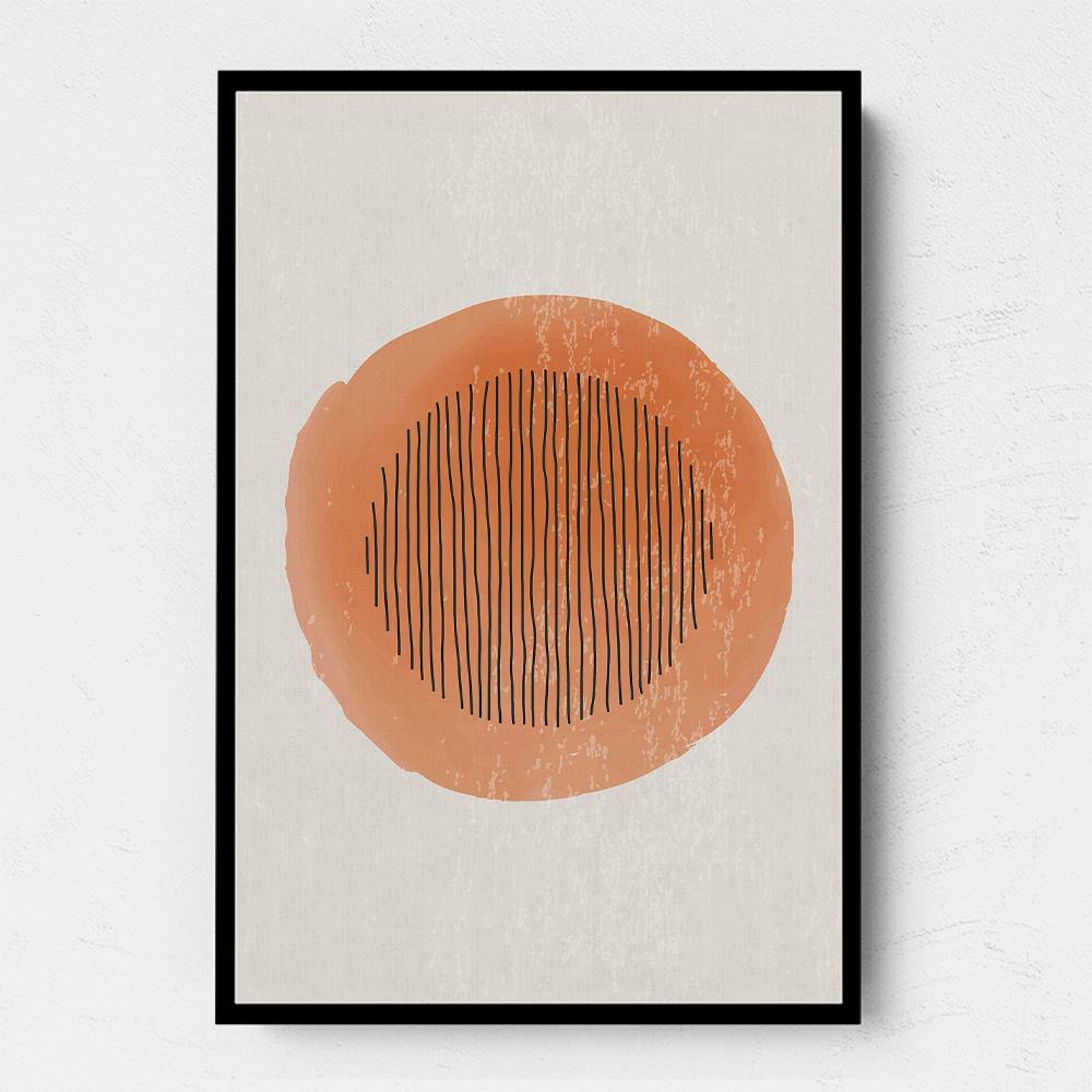  Orange Watercolor Shapes Series #1 Wall Art