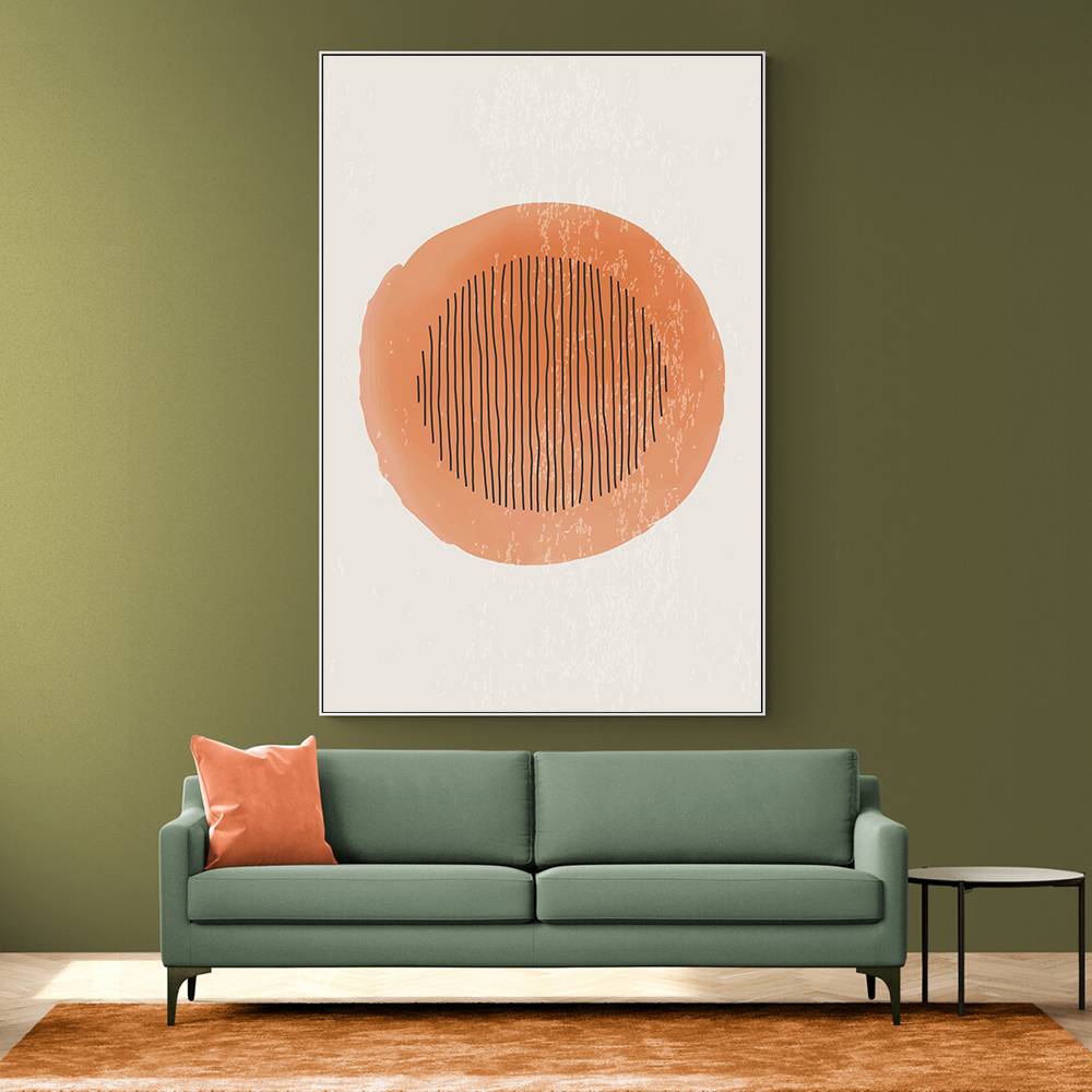  Orange Watercolor Shapes Series #1 Wall Art