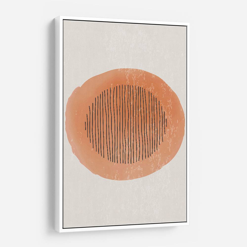  Orange Watercolor Shapes Series #1 Wall Art