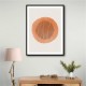  Orange Watercolor Shapes Series #1 Wall Art