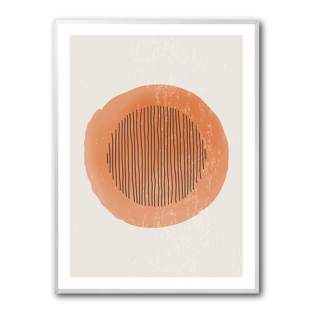  Orange Watercolor Shapes Series #1 Wall Art