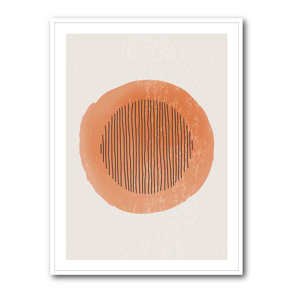  Orange Watercolor Shapes Series #1 Wall Art