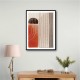 Orange Minimal Shapes #3 Wall Art