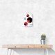  Red and Black Circles Wall Art