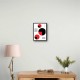  Red and Black Circles Wall Art