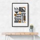 Vibrant Bauhaus Collection #1 Wall Art