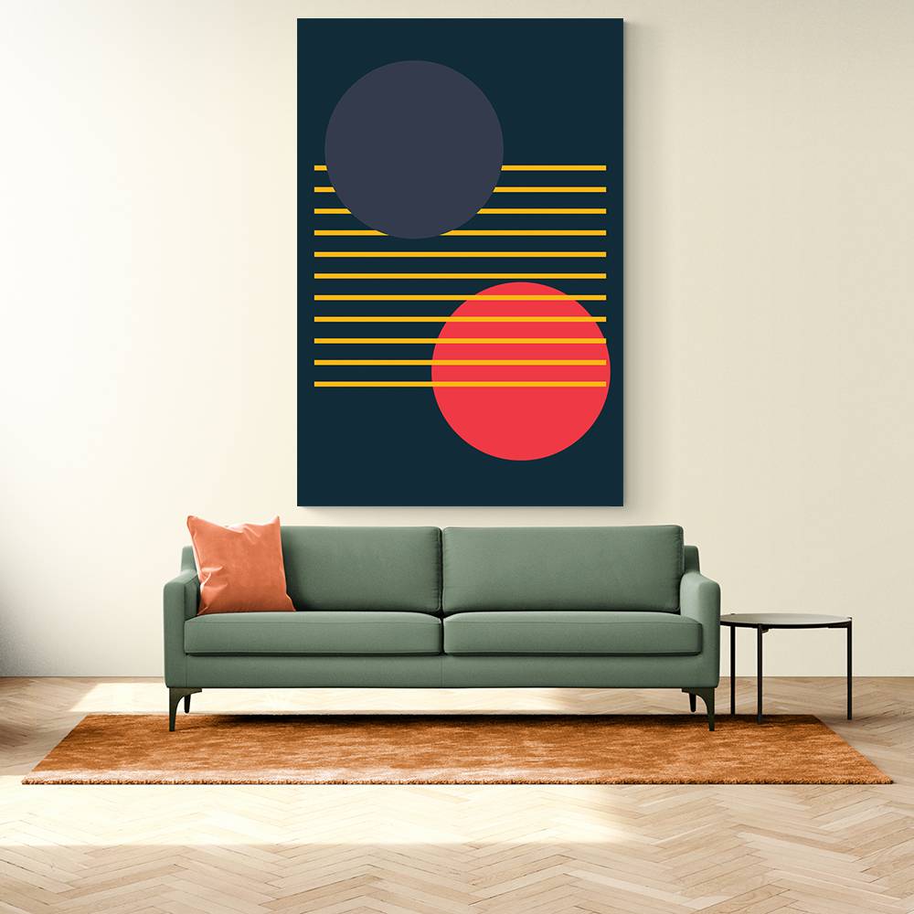  Vibrant Geometric Shapes #1 Wall Art