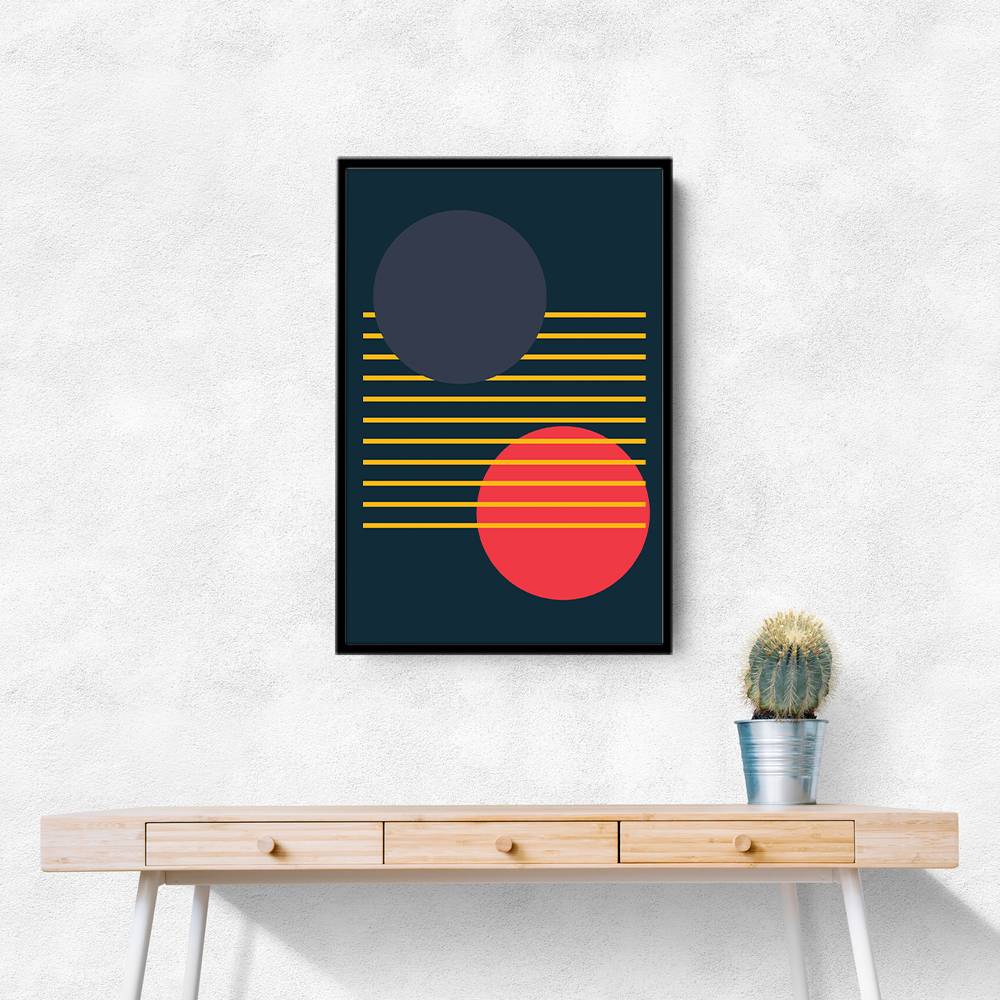  Vibrant Geometric Shapes #1 Wall Art