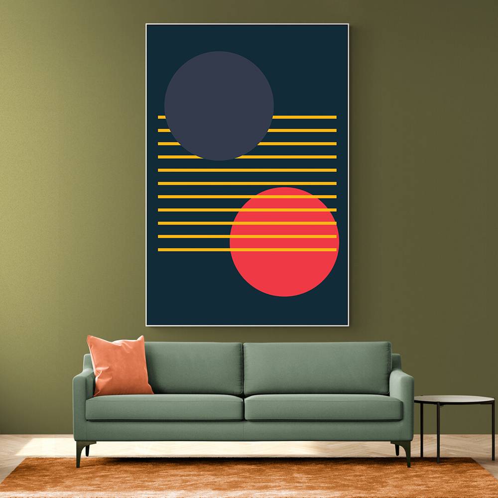  Vibrant Geometric Shapes #1 Wall Art