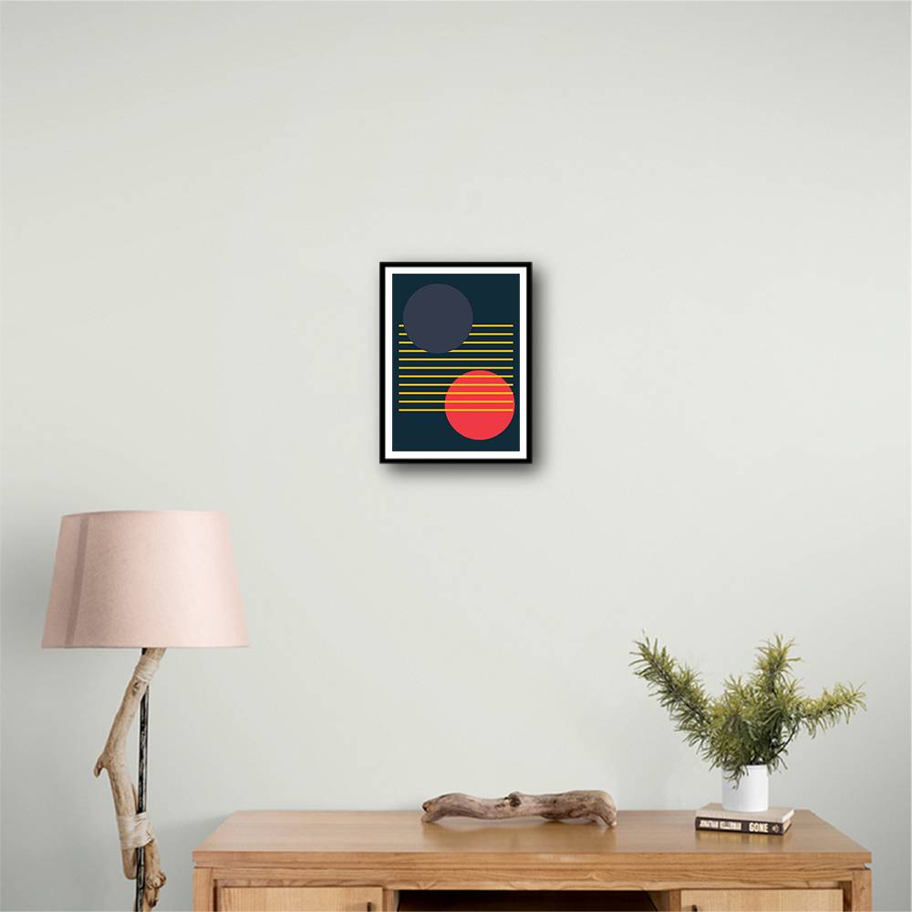  Vibrant Geometric Shapes #1 Wall Art