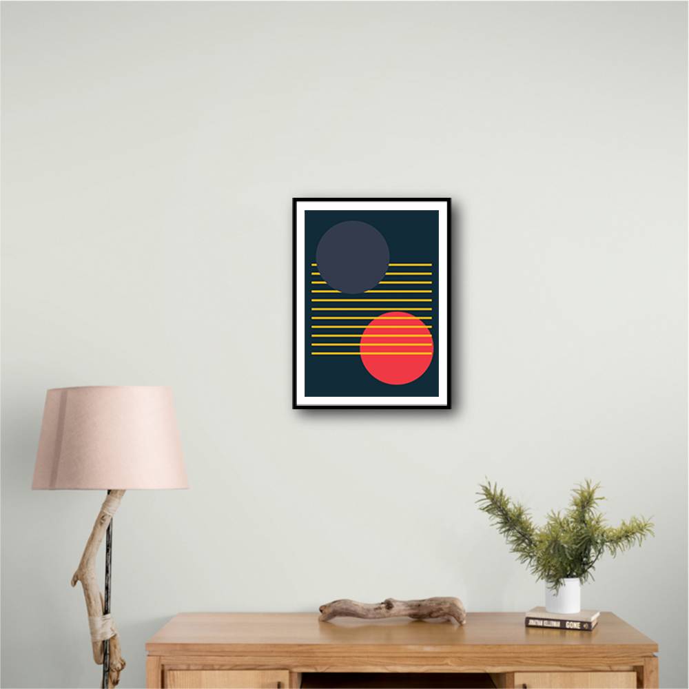  Vibrant Geometric Shapes #1 Wall Art