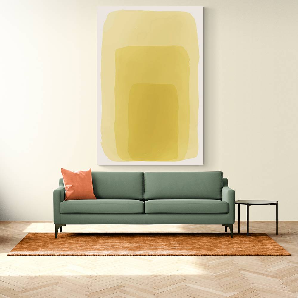 Yellow Watercolor Shapes #1 Wall Art