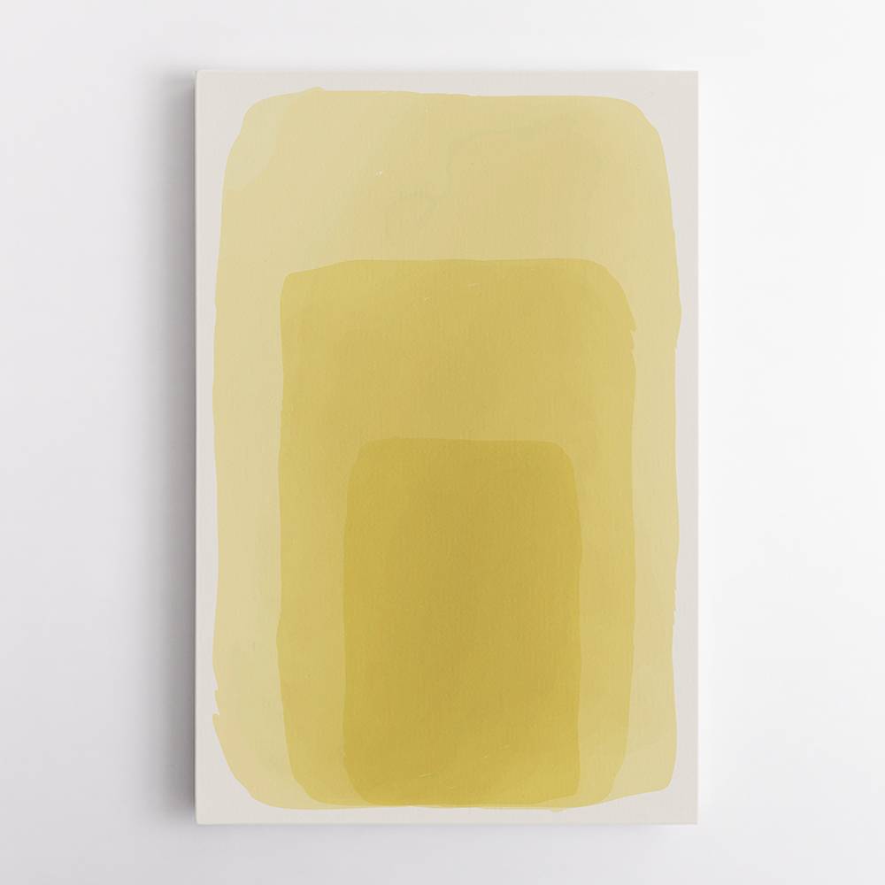 Yellow Watercolor Shapes #1 Wall Art