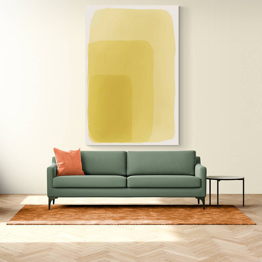  Yellow Watercolor Shapes #2 Wall Art