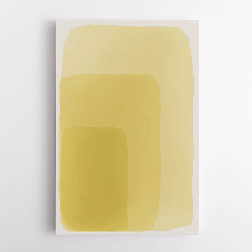  Yellow Watercolor Shapes #2 Wall Art