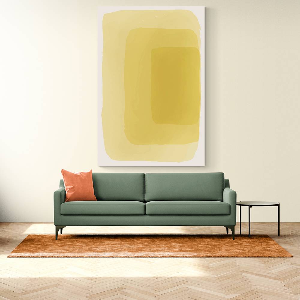  Yellow Watercolor Shapes #4 Wall Art