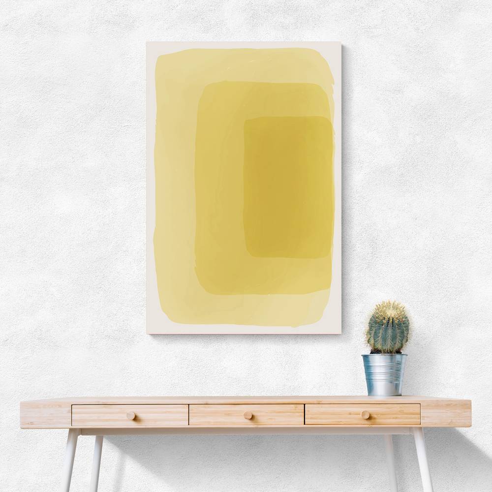  Yellow Watercolor Shapes #4 Wall Art