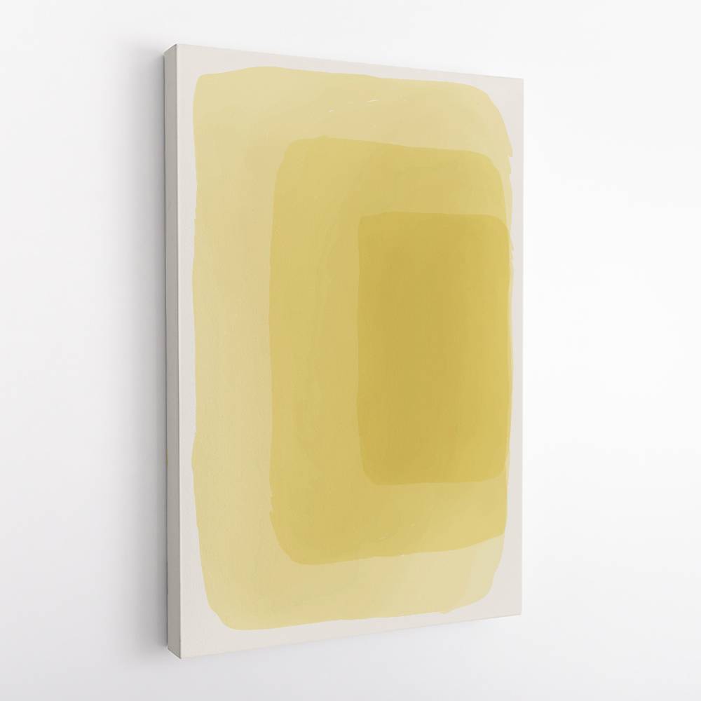  Yellow Watercolor Shapes #4 Wall Art