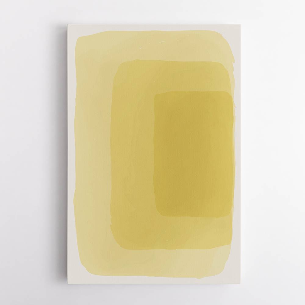  Yellow Watercolor Shapes #4 Wall Art