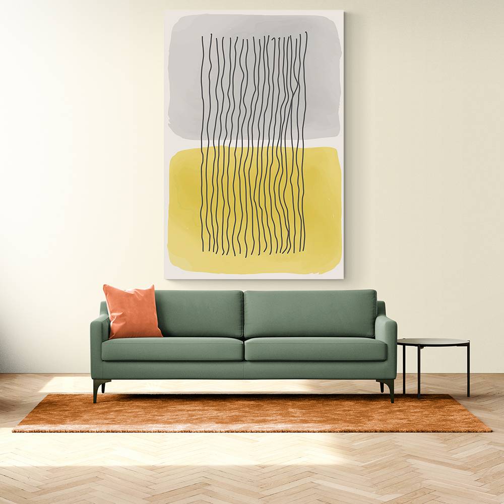  Yellow Watercolor Shapes Series #2 Wall Art