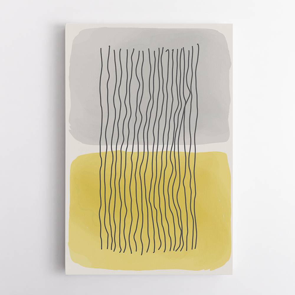  Yellow Watercolor Shapes Series #2 Wall Art