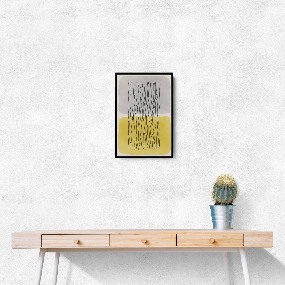  Yellow Watercolor Shapes Series #2 Wall Art