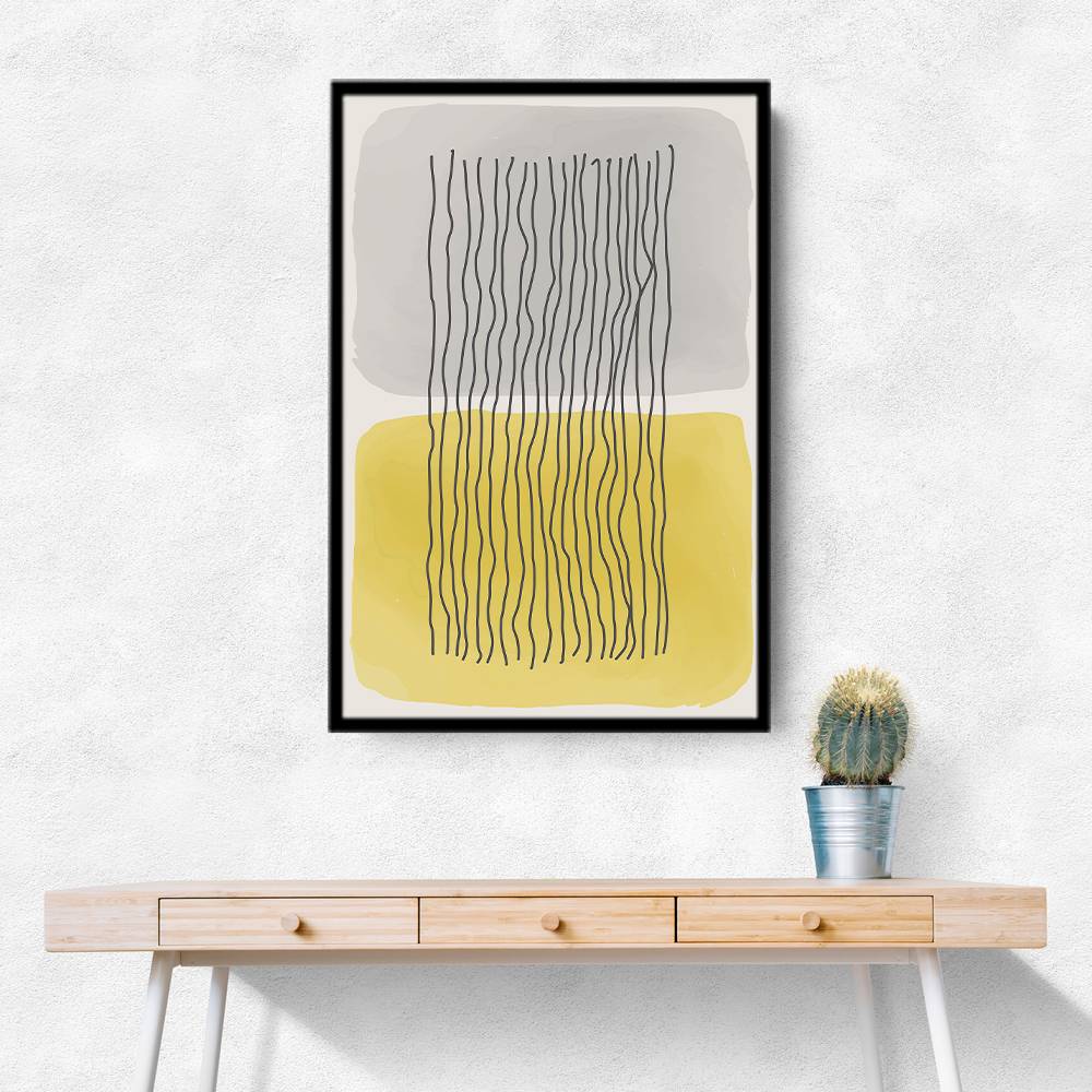  Yellow Watercolor Shapes Series #2 Wall Art