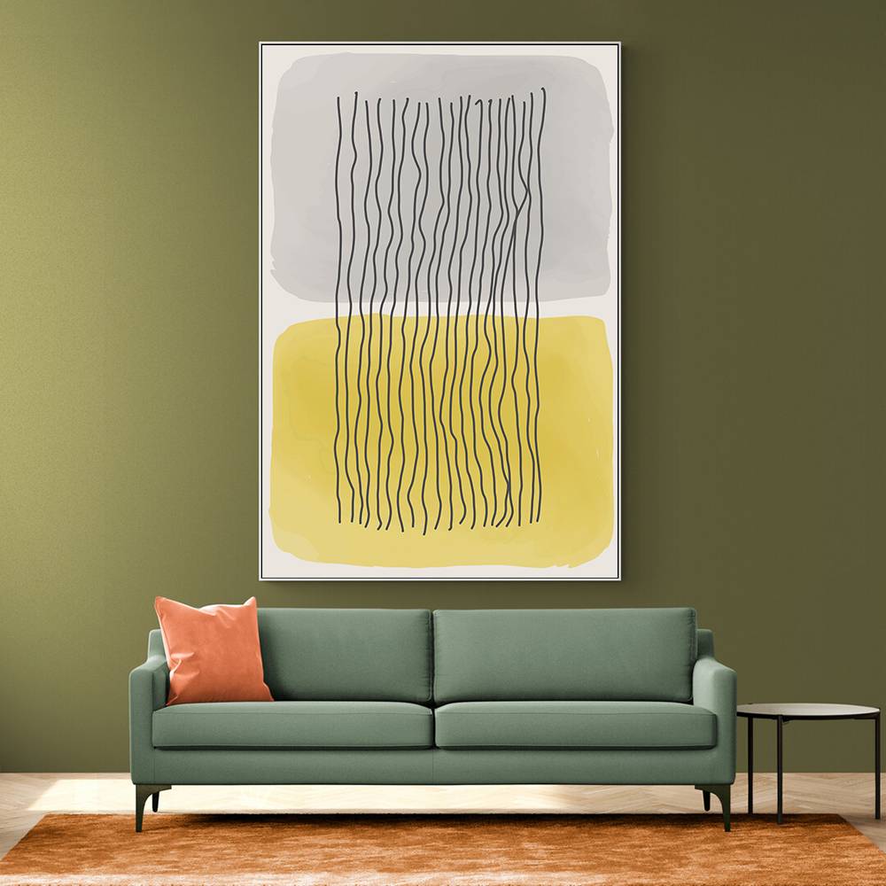  Yellow Watercolor Shapes Series #2 Wall Art