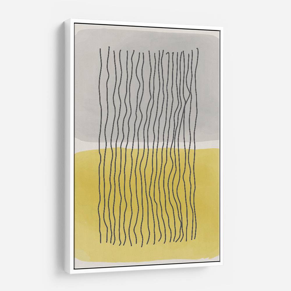  Yellow Watercolor Shapes Series #2 Wall Art