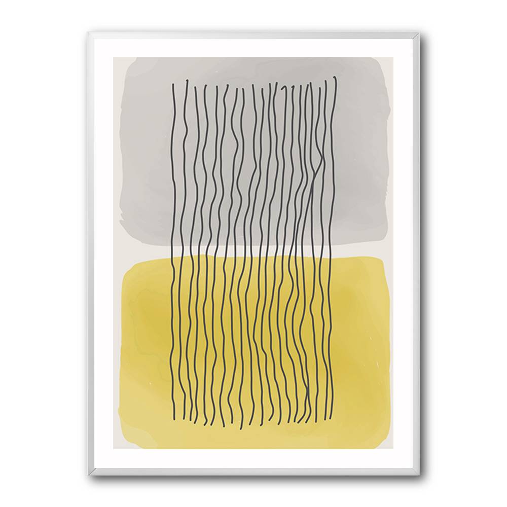  Yellow Watercolor Shapes Series #2 Wall Art