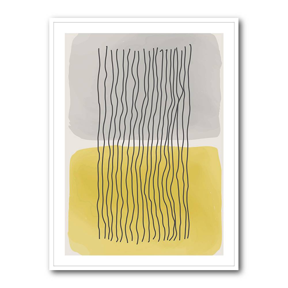  Yellow Watercolor Shapes Series #2 Wall Art