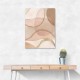 Blush and Brown Abstract