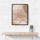 Blush and Brown Abstract