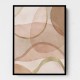 Blush and Brown Abstract