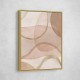 Blush and Brown Abstract